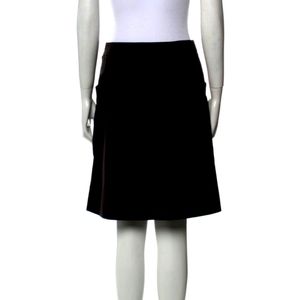 Authentic Louis Vuitton uniform knee length black skirt size 34 (us.4)
